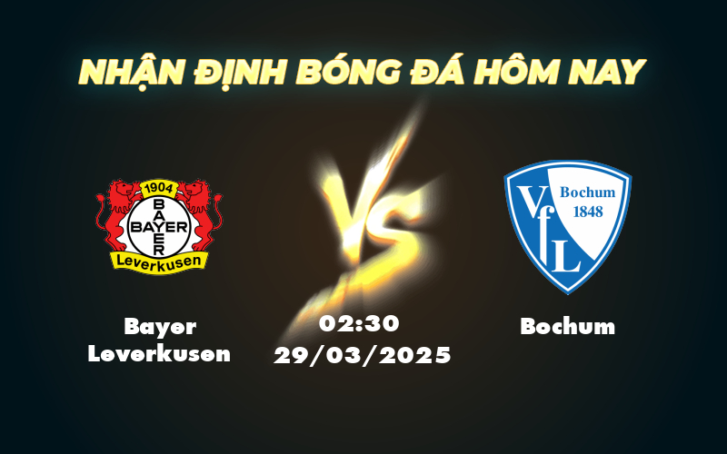 Soi kèo Bundesliga Bayer Leverkusen vs Bochum Cuộc chiến không cân sức 1 bayer leverkusen bochum 29 03 bundesliga