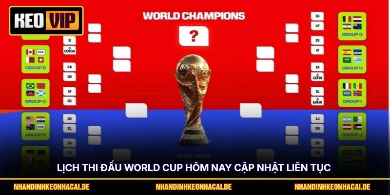 Lịch Thi Đấu World Cup Hôm Nay - Cập Nhật Đầy Đủ 104 Trận 2 Lịch thi đấu World Cup hôm nay cập nhật liên tục